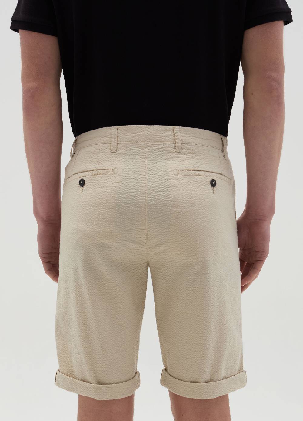Ovs Bermuda Chino In Seersucker Con Pinces