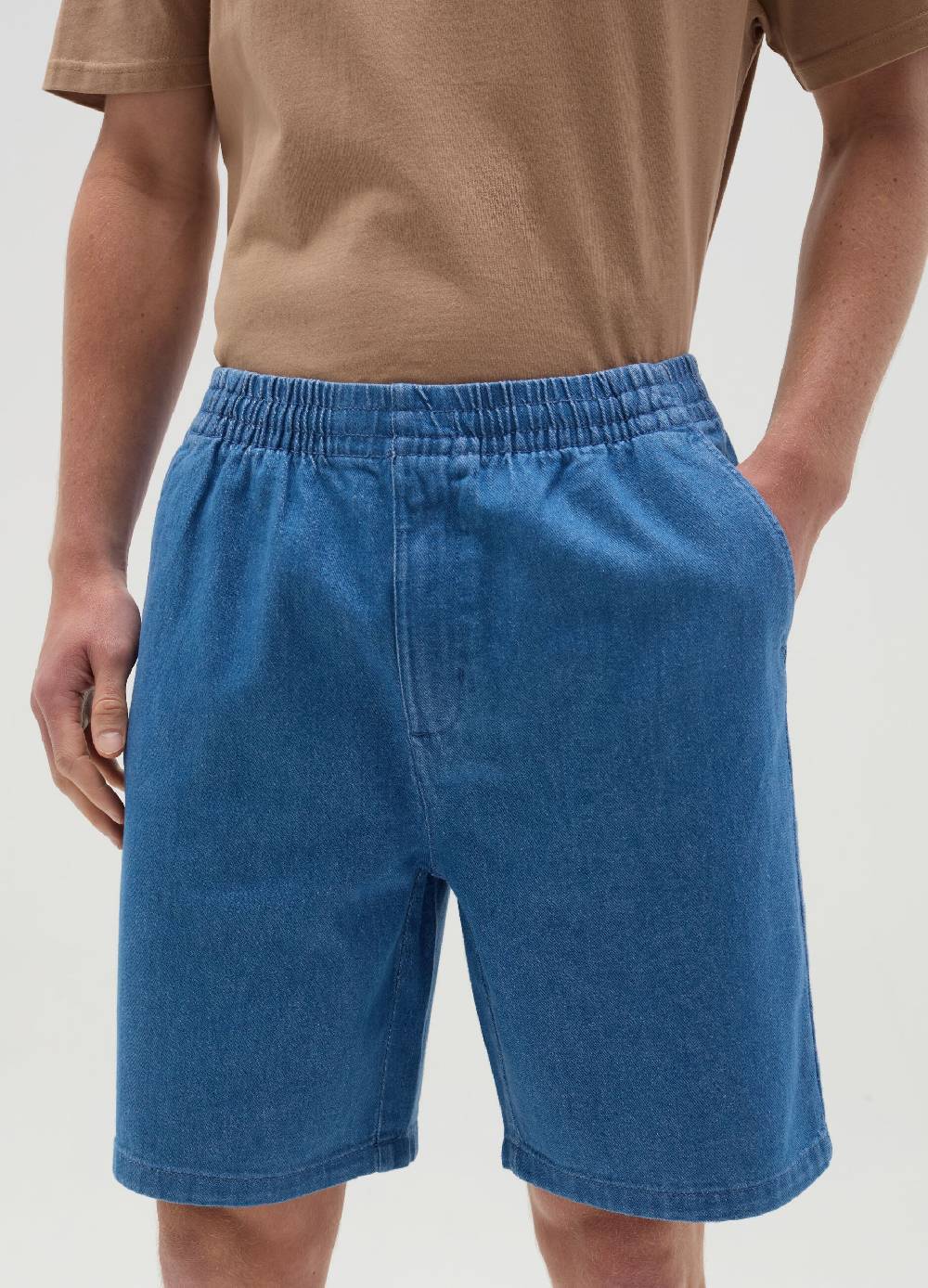 Ovs Bermuda Chino Jogger In Denim