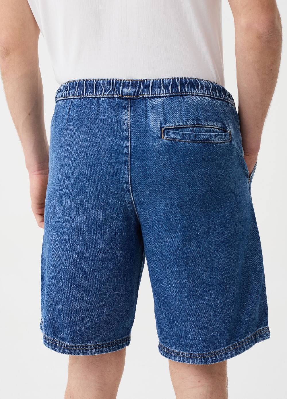 Ovs Bermuda Chino Jogger In Denim