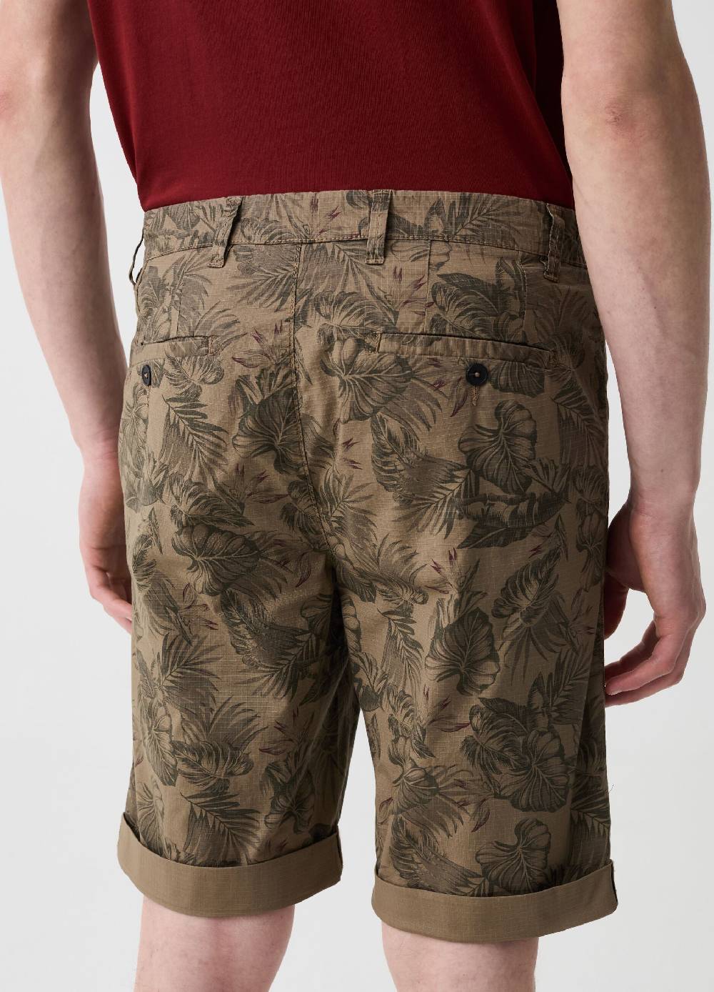 Ovs Bermuda Chino Stampato Con Trama Ripstop