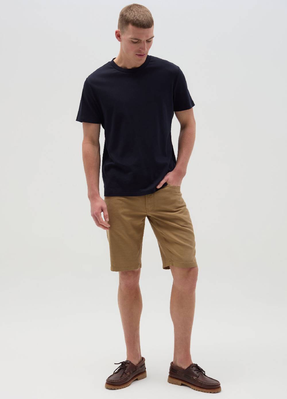 Ovs Bermuda cinque tasche in cotone e lino