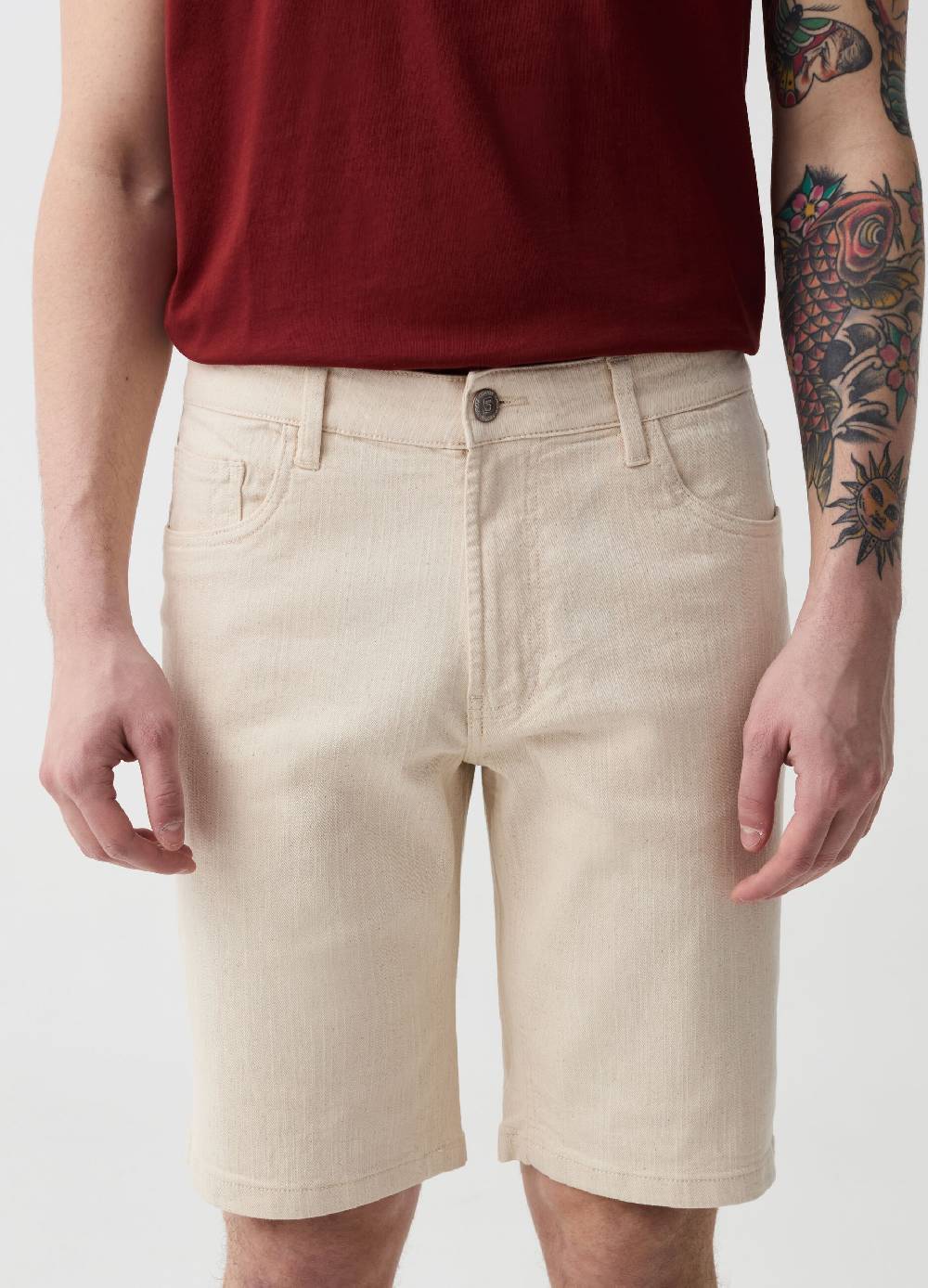 Ovs Bermuda Cinque Tasche In Cotone Stretch