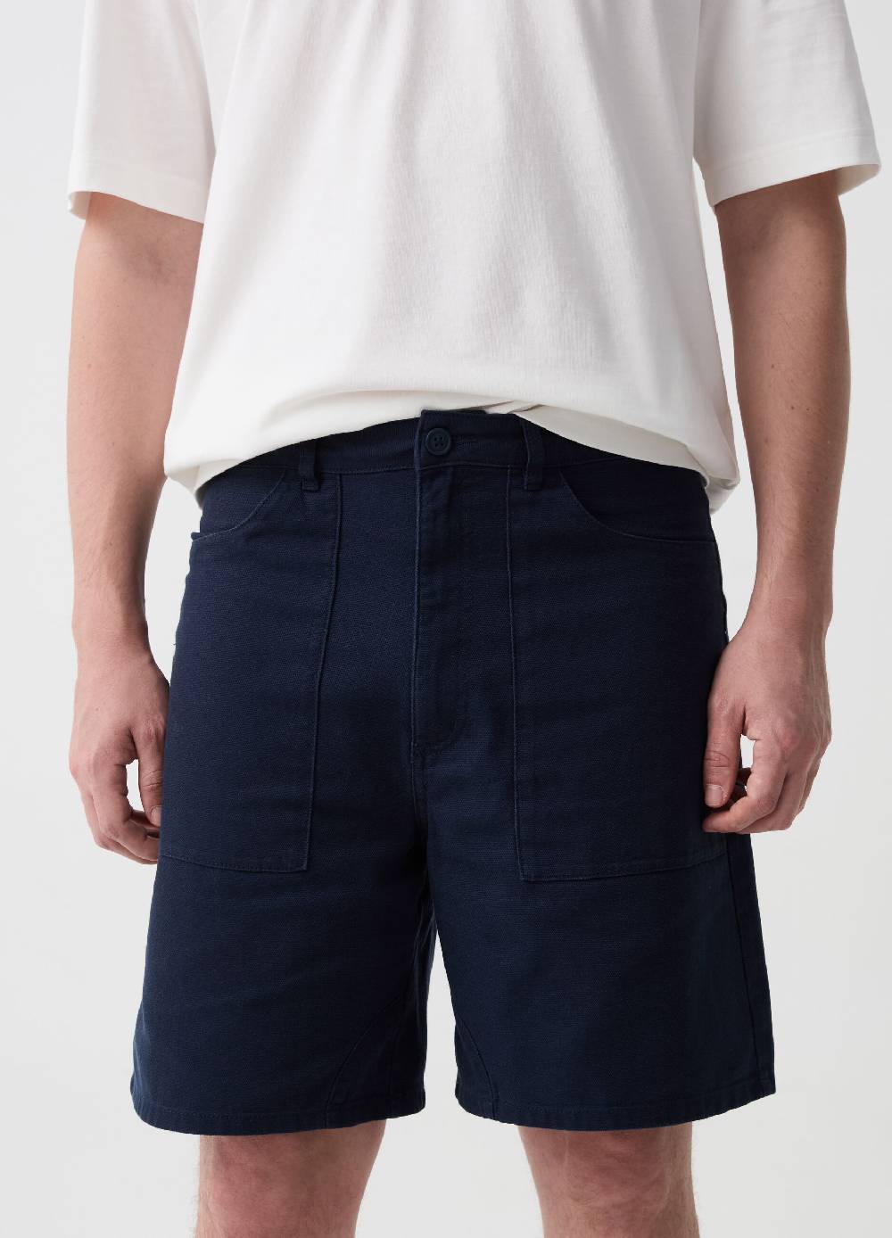 Ovs Bermuda In Cotone Dobby Stretch
