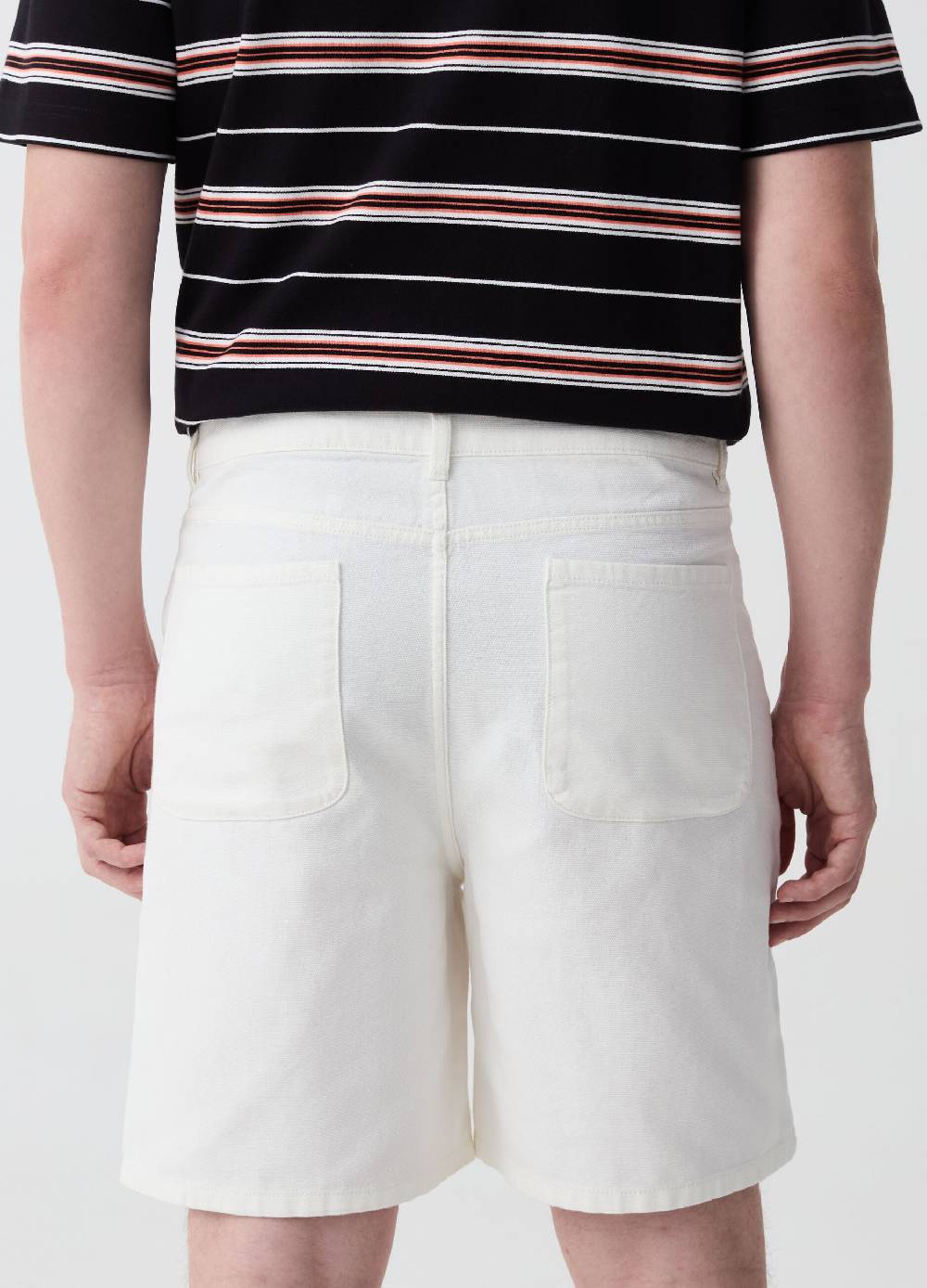 Ovs Bermuda In Cotone Dobby Stretch