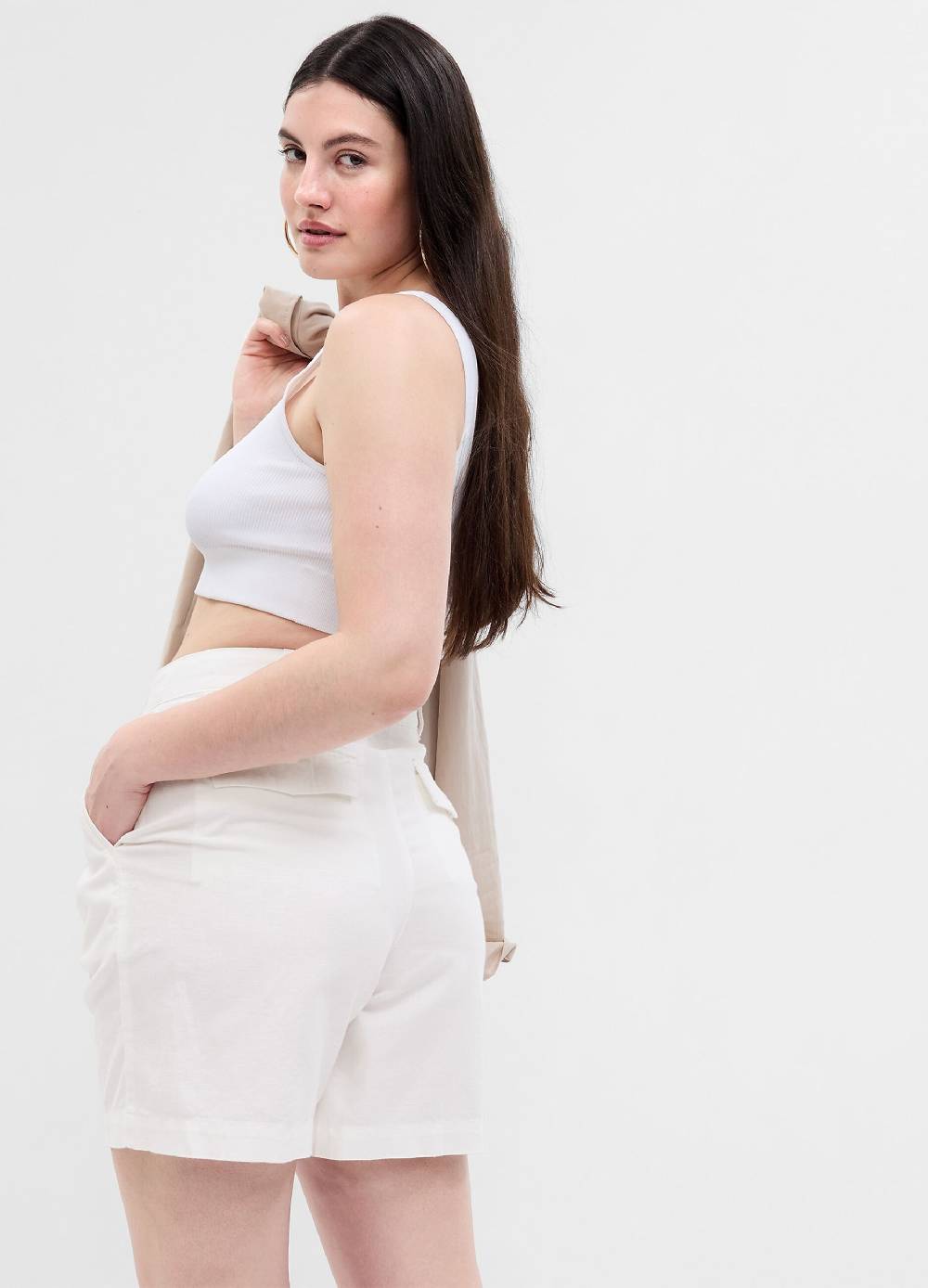 Ovs Bermuda In Lino E Cotone Con Pinces