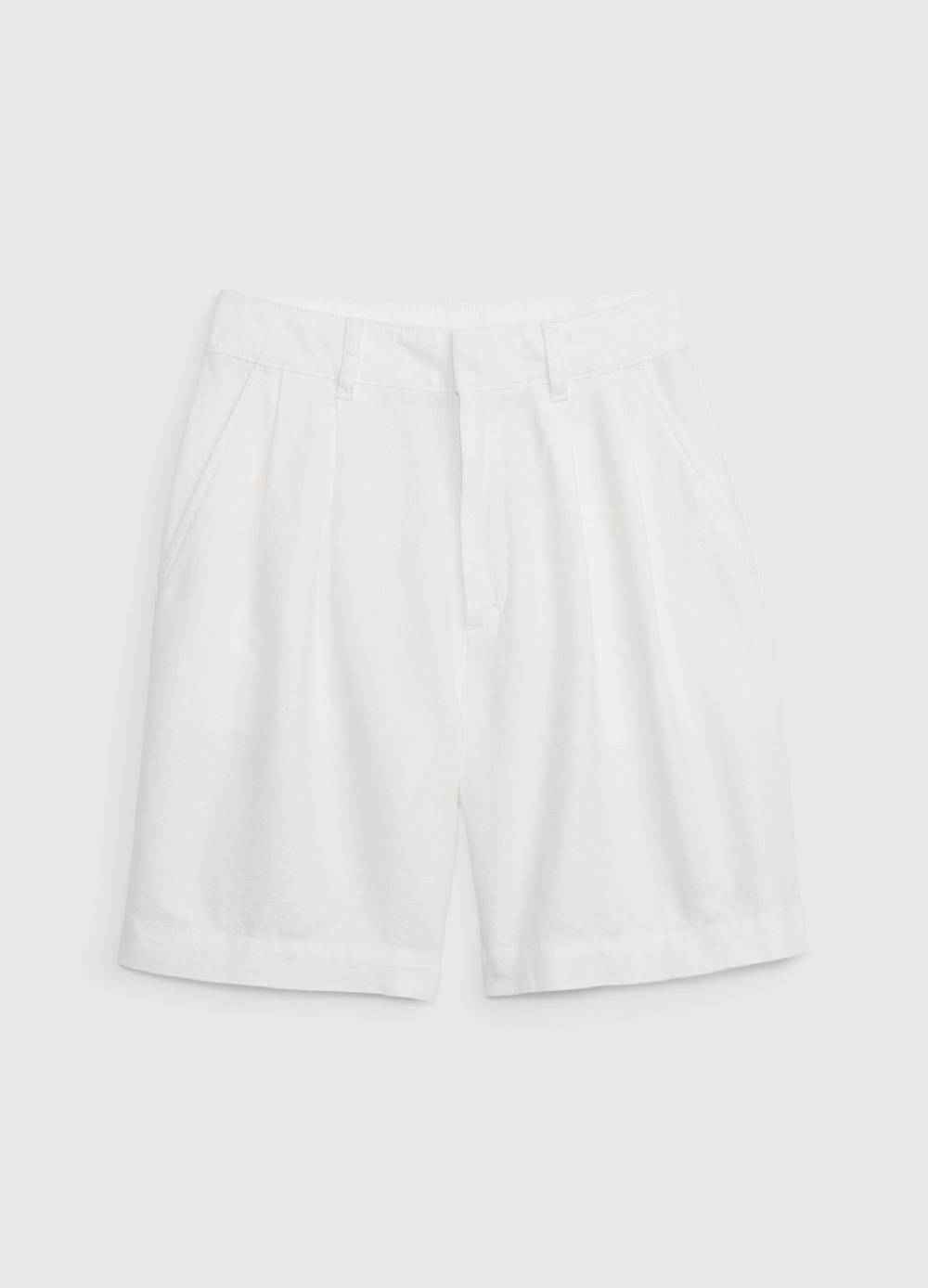 Ovs Bermuda In Lino E Cotone Con Pinces