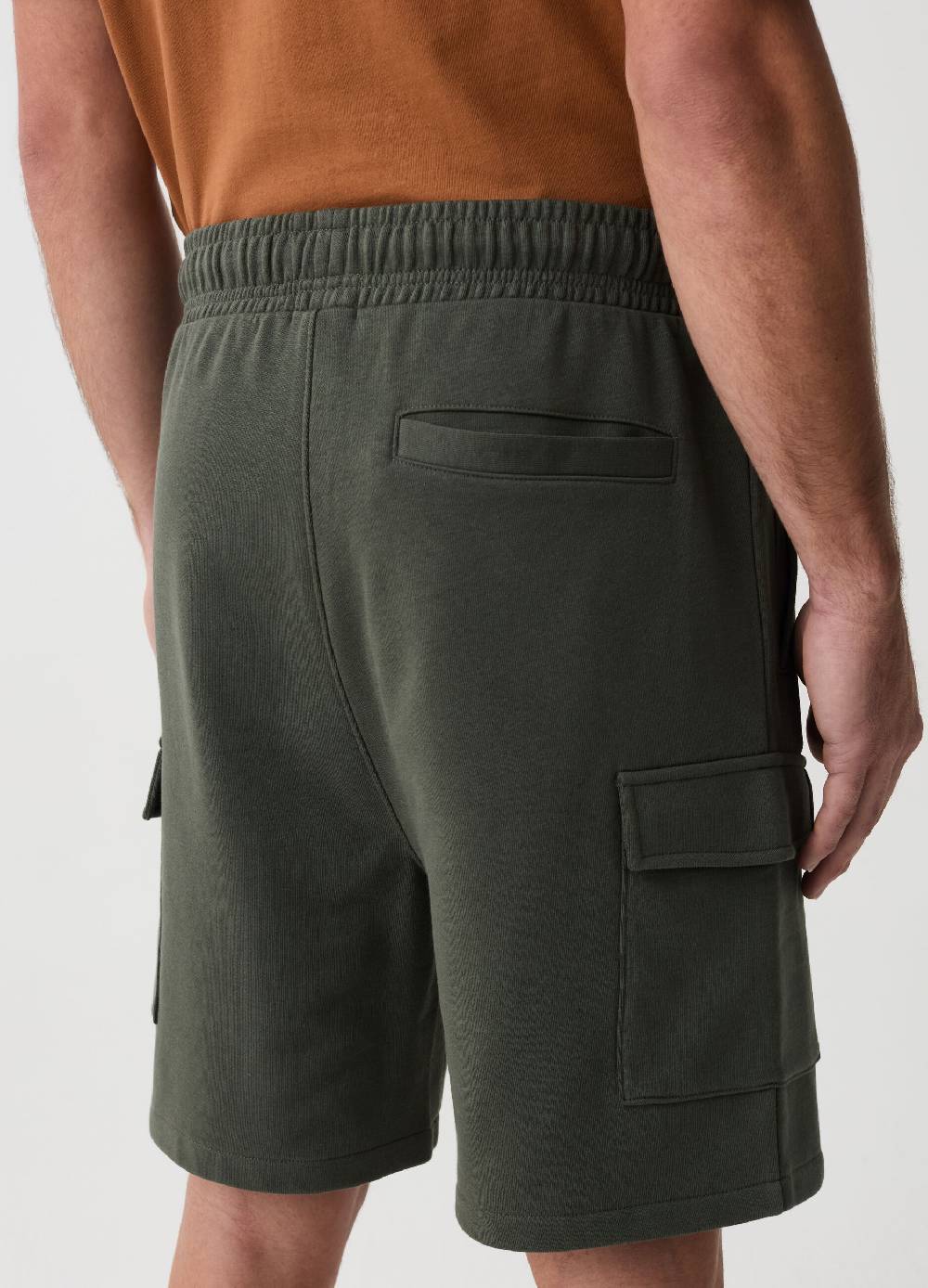 Ovs Bermuda Jogger Cargo In Felpa
