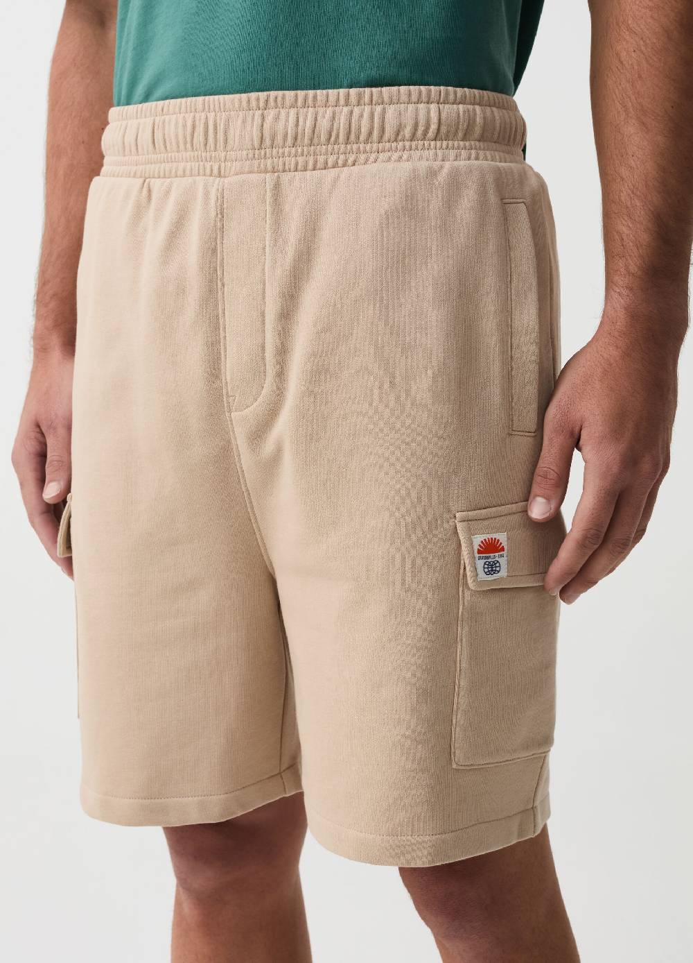 Ovs Bermuda Jogger Cargo In Felpa