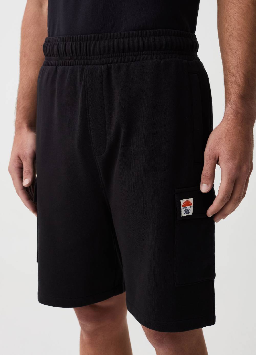 Ovs Bermuda Jogger Cargo In Felpa