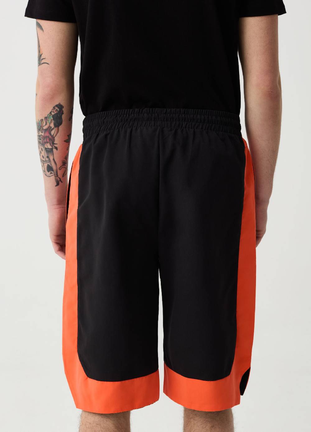 Ovs Bermuda Jogger Con Bande A Contrasto