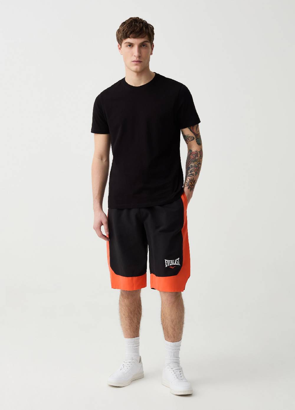 Ovs Bermuda jogger con bande a contrasto
