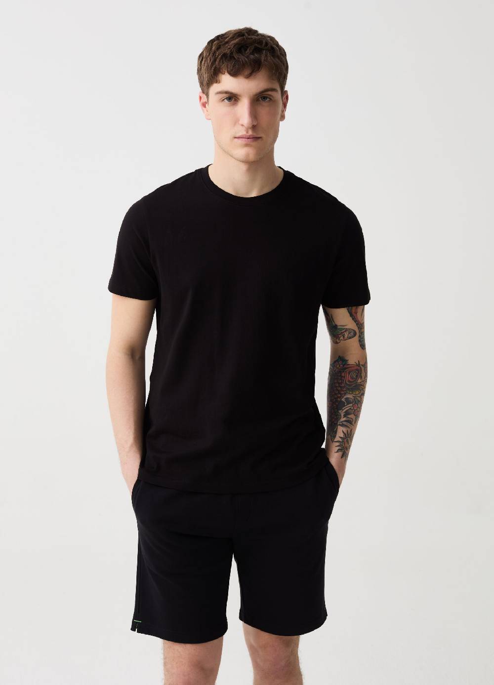 Ovs Bermuda jogger con coulisse a contrasto