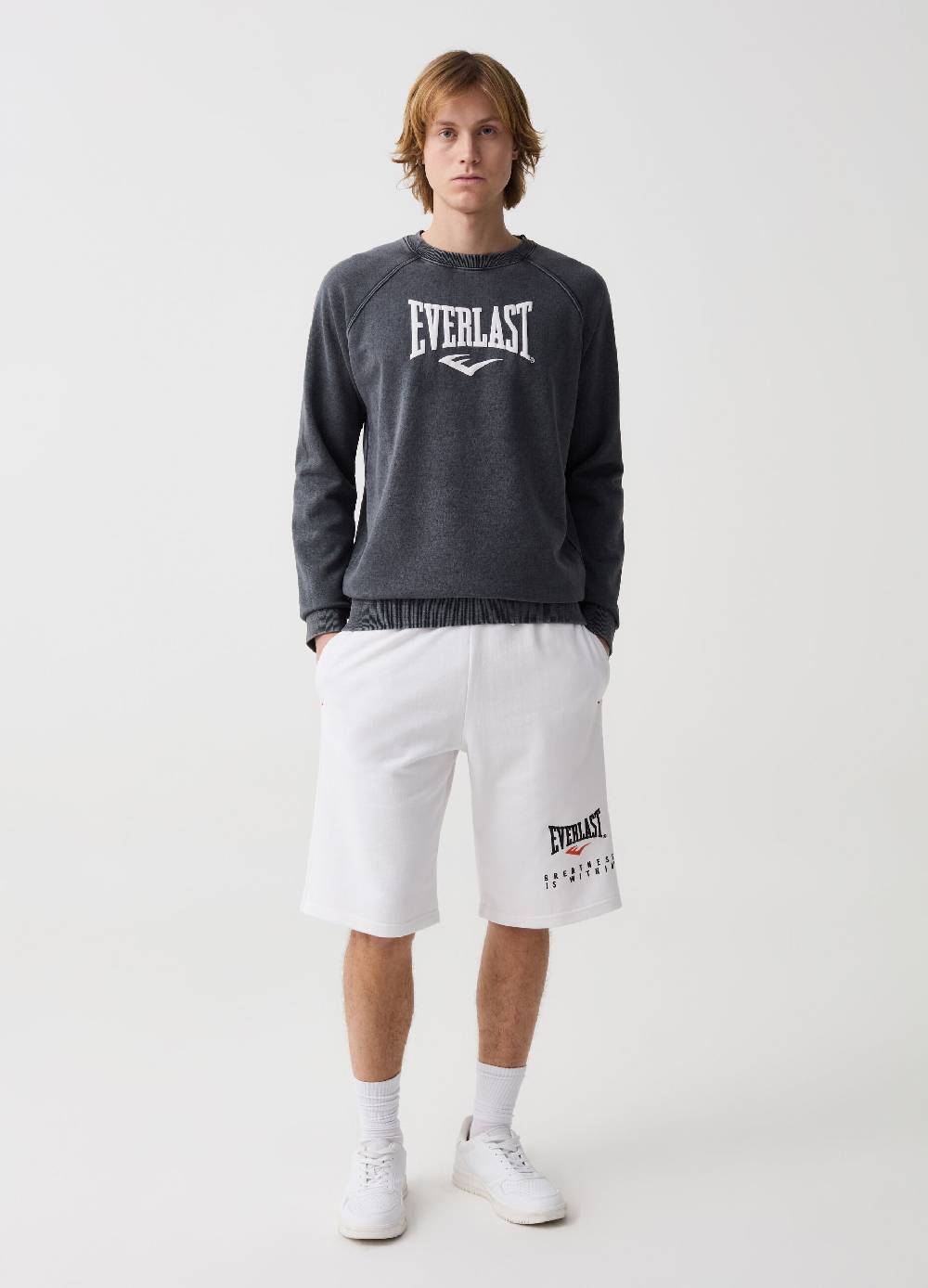 Ovs Bermuda jogger con coulisse stampa logo