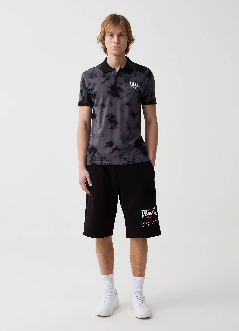 Ovs Bermuda jogger con coulisse stampa logo