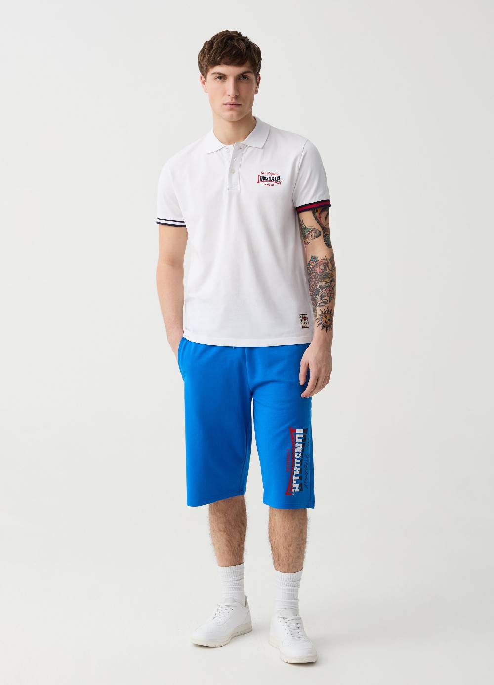 Ovs Bermuda jogger con coulisse stampa logo