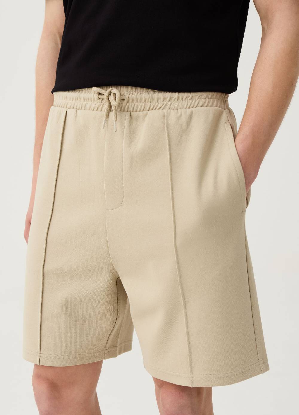 Ovs Bermuda Jogger Con Cuciture In Rilievo