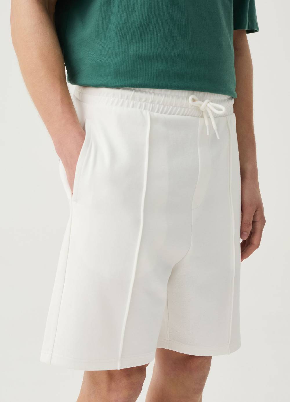 Ovs Bermuda Jogger Con Cuciture In Rilievo