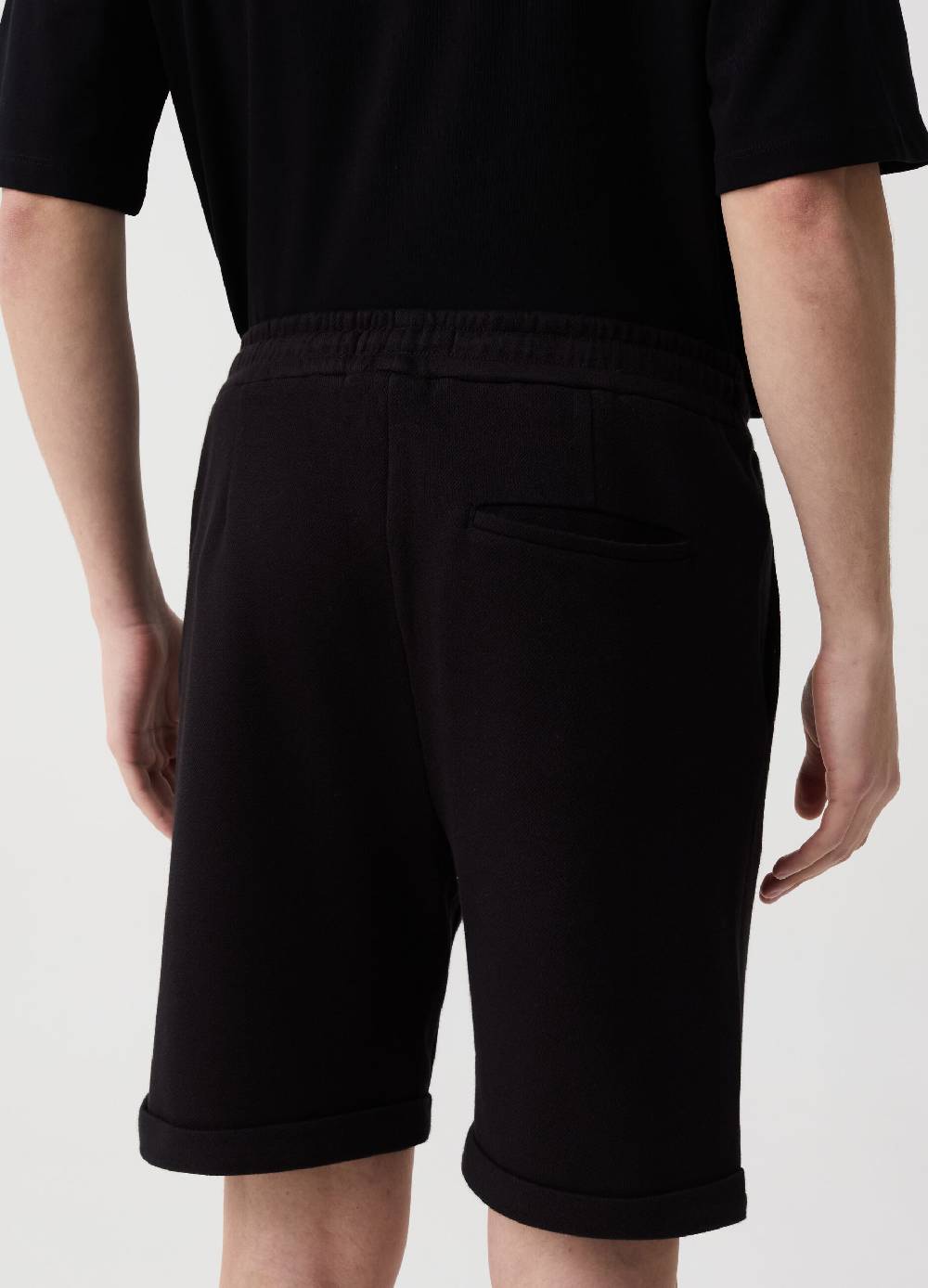Ovs Bermuda Jogger Con Pinces E Risvolti