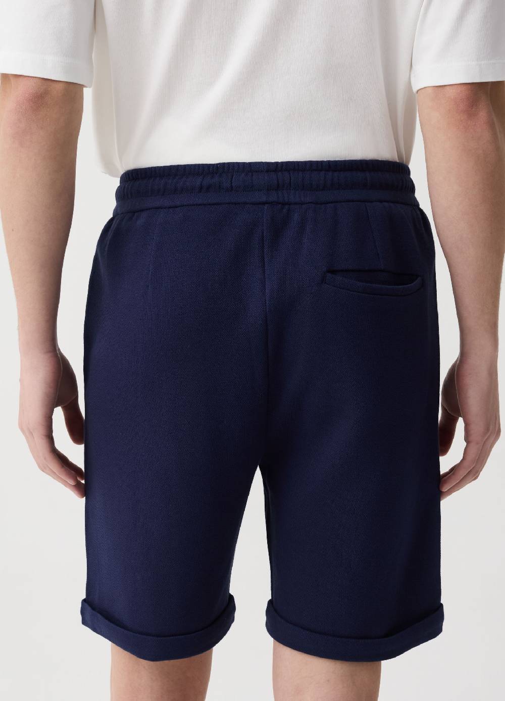 Ovs Bermuda Jogger Con Pinces E Risvolti