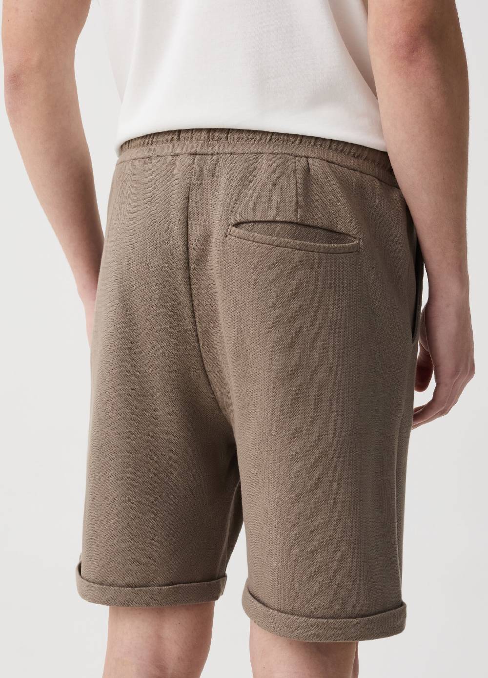 Ovs Bermuda Jogger Con Pinces E Risvolti