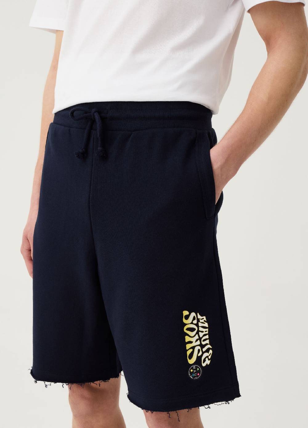 Ovs Bermuda Jogger Con Stampa Logo