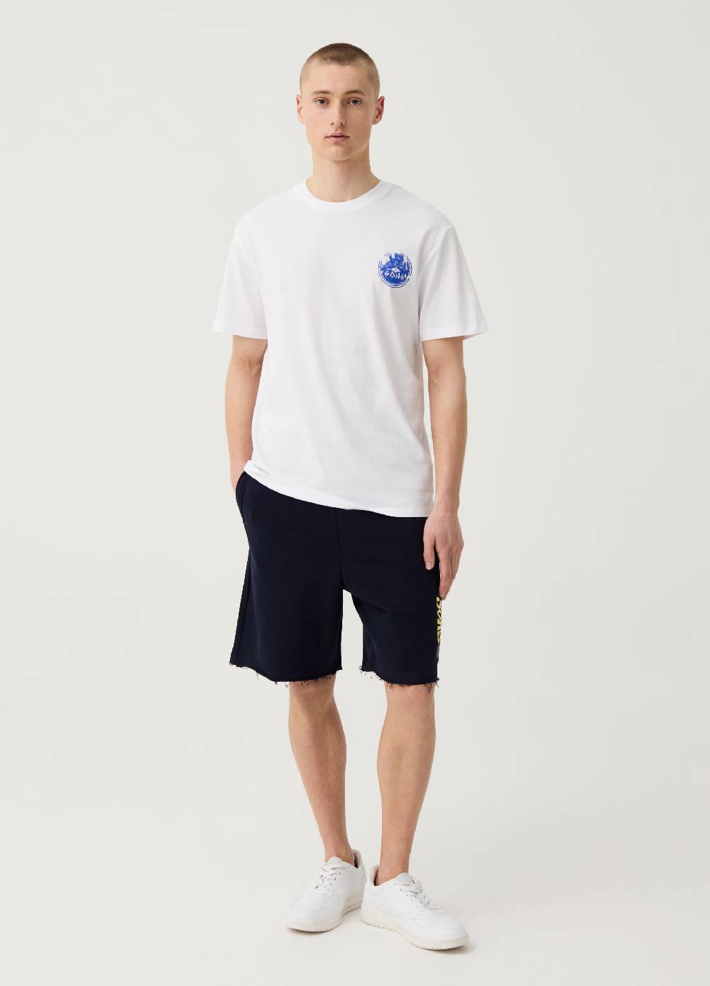 Ovs Bermuda jogger con stampa logo