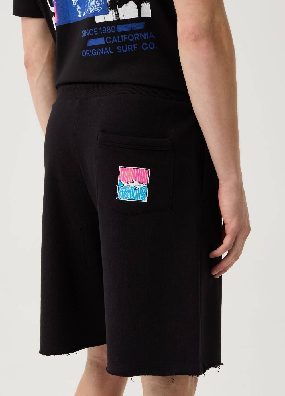 Ovs Bermuda Jogger Con Stampa Squalo Surf