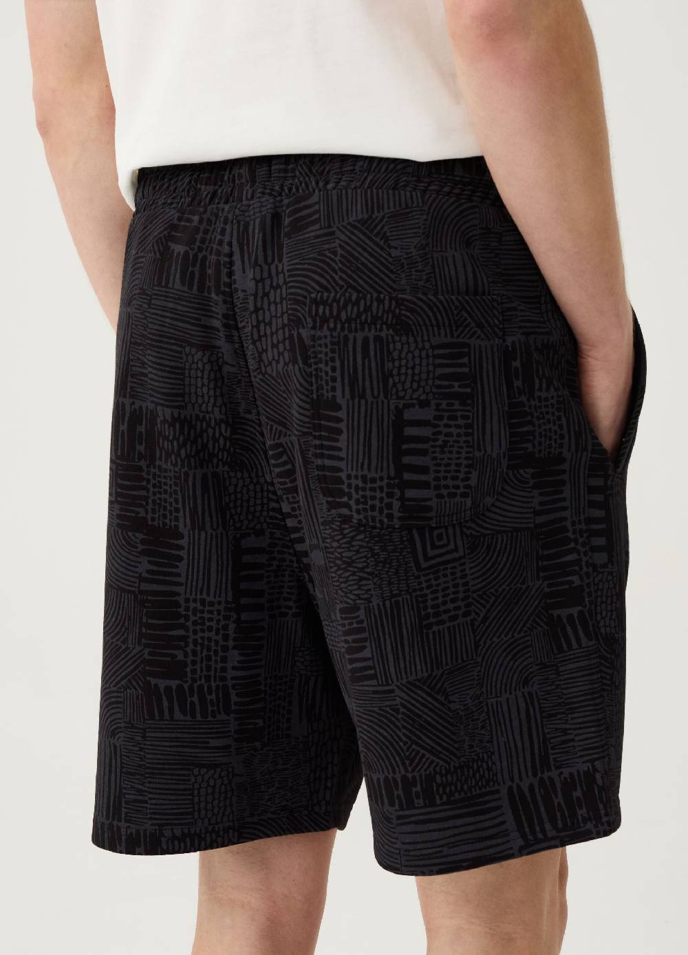 Ovs Bermuda Jogger Con Stampa Tribale