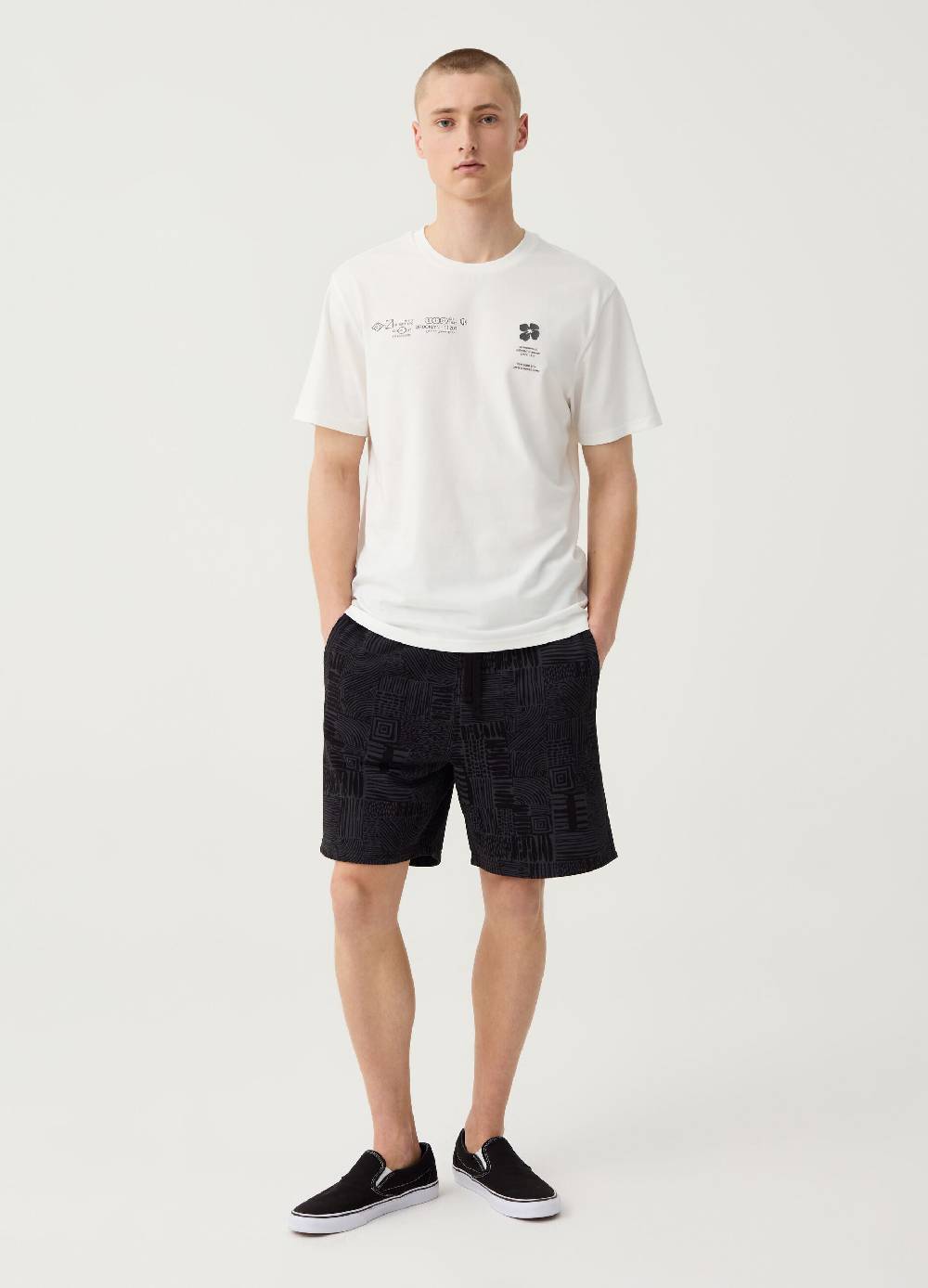 Ovs Bermuda jogger con stampa tribale