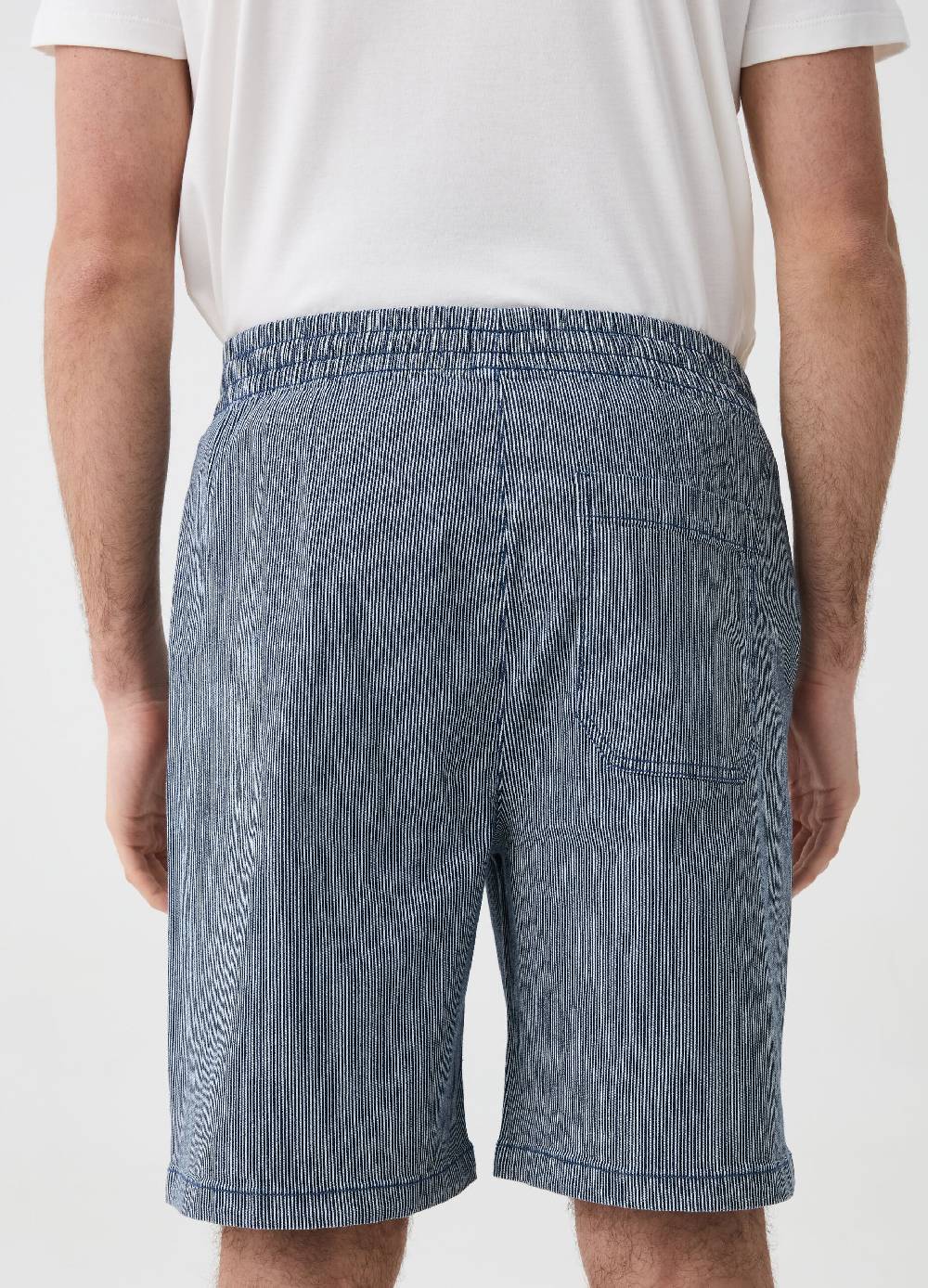 Ovs Bermuda Jogger In Cotone A Righe