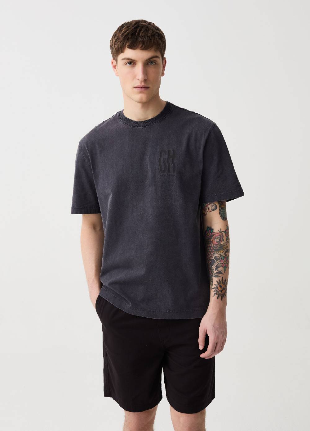 Ovs Bermuda jogger in cotone con coulisse