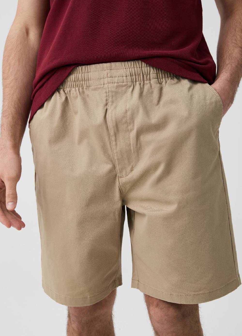Ovs Bermuda Jogger In Cotone Stretch