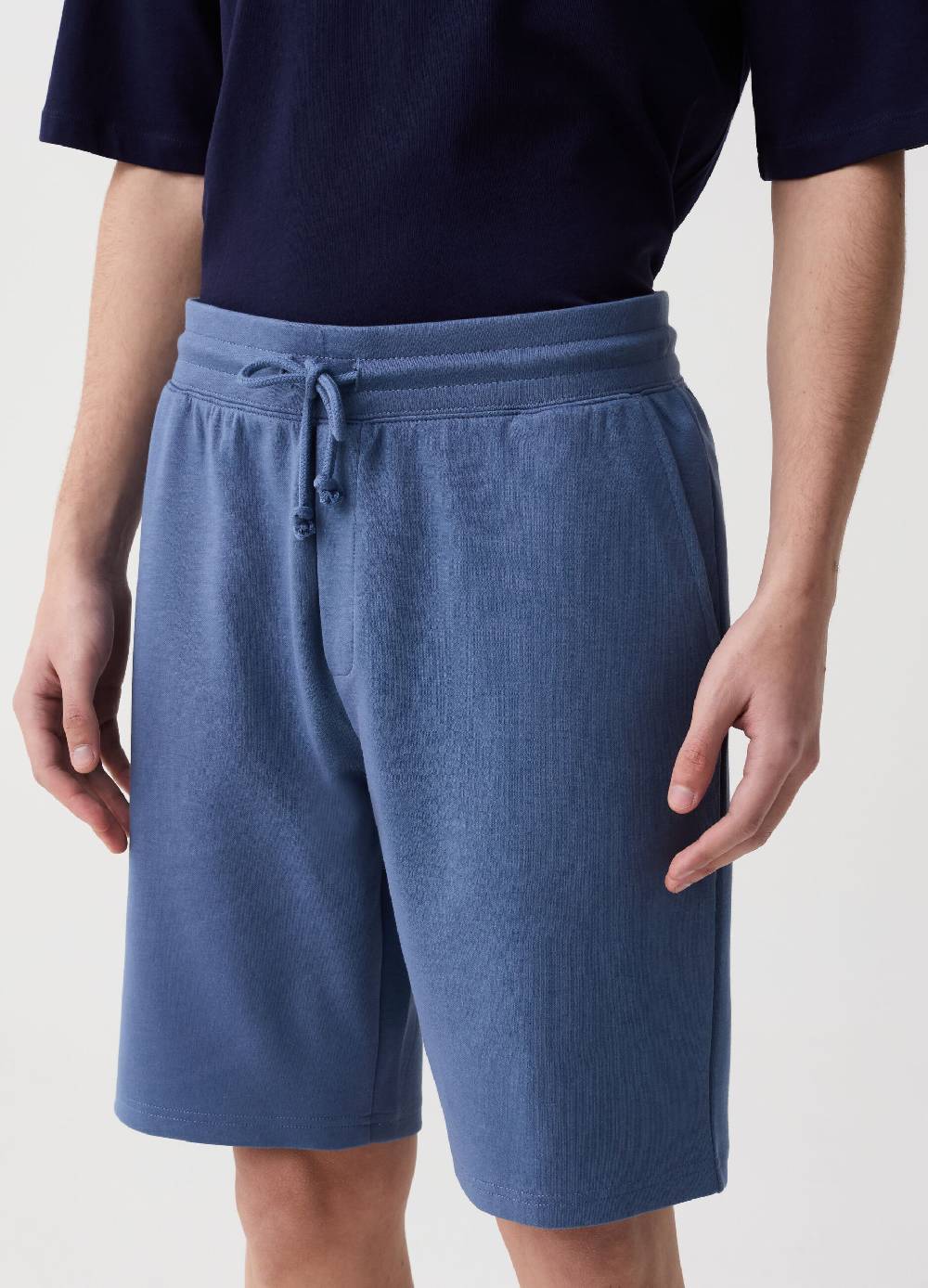 Ovs Bermuda Jogger In Felpa Con Coulisse