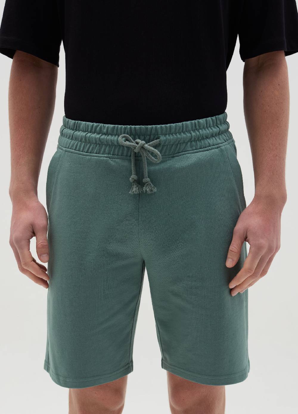 Ovs Bermuda Jogger In Felpa Con Coulisse