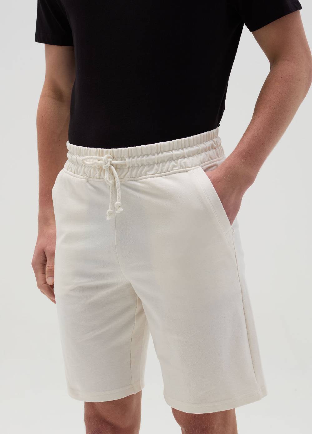 Ovs Bermuda Jogger In Felpa Con Coulisse