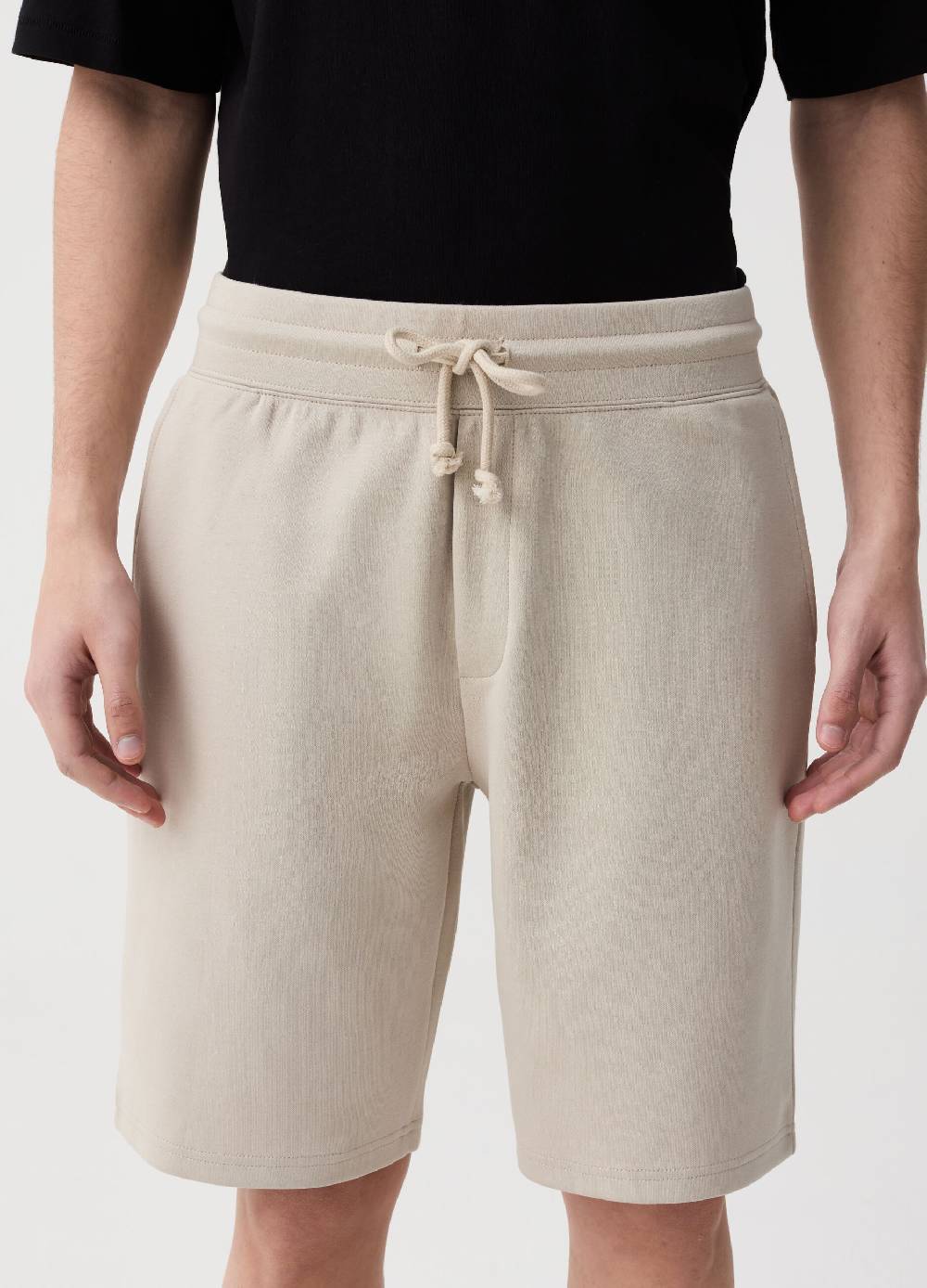 Ovs Bermuda Jogger In Felpa Con Coulisse