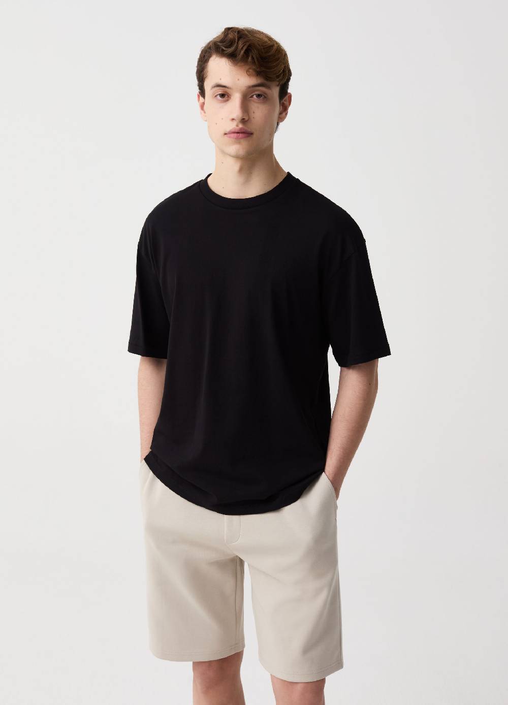 Ovs Bermuda jogger in felpa con coulisse