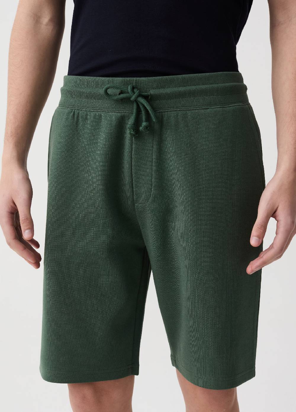 Ovs Bermuda Jogger In Felpa Con Coulisse