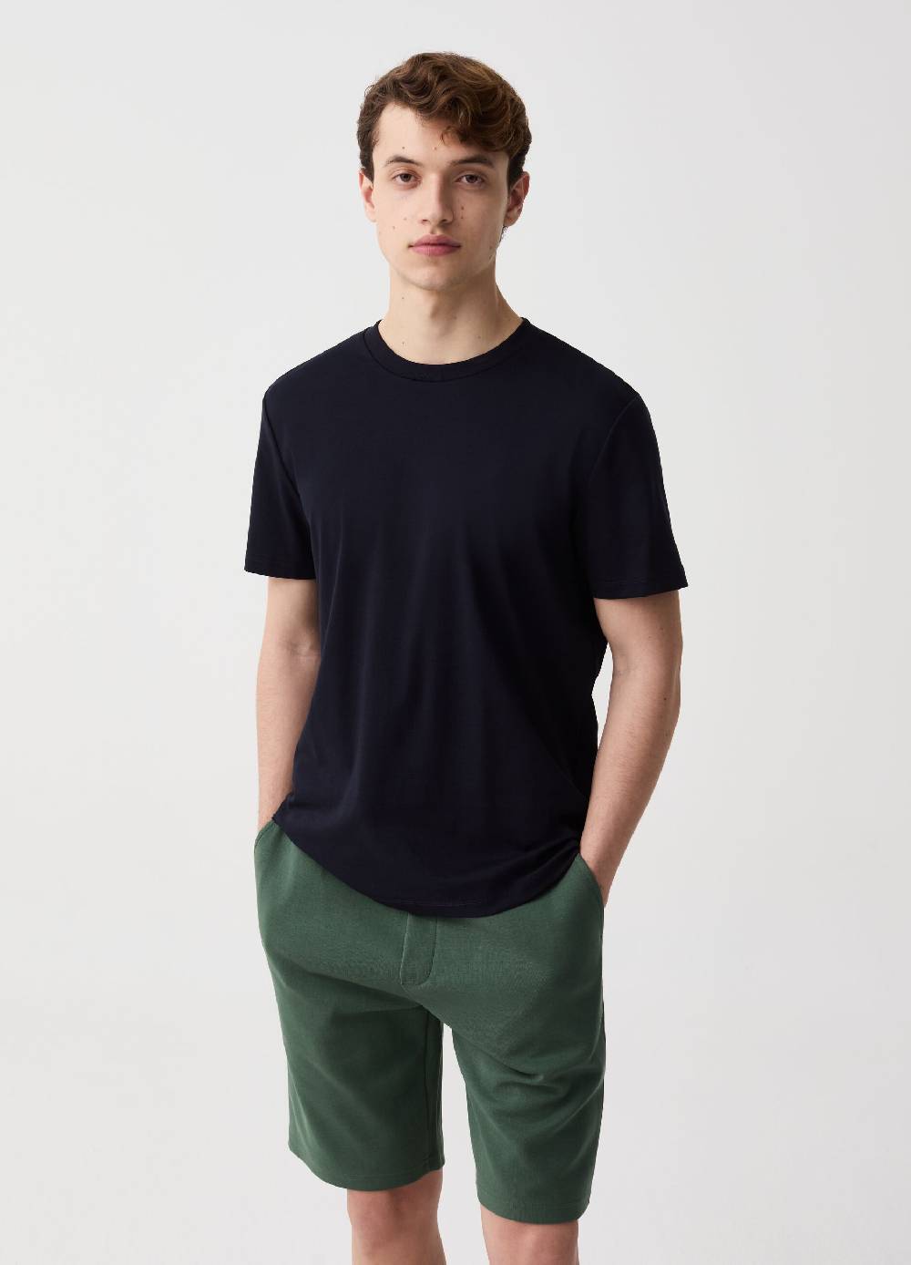 Ovs Bermuda jogger in felpa con coulisse