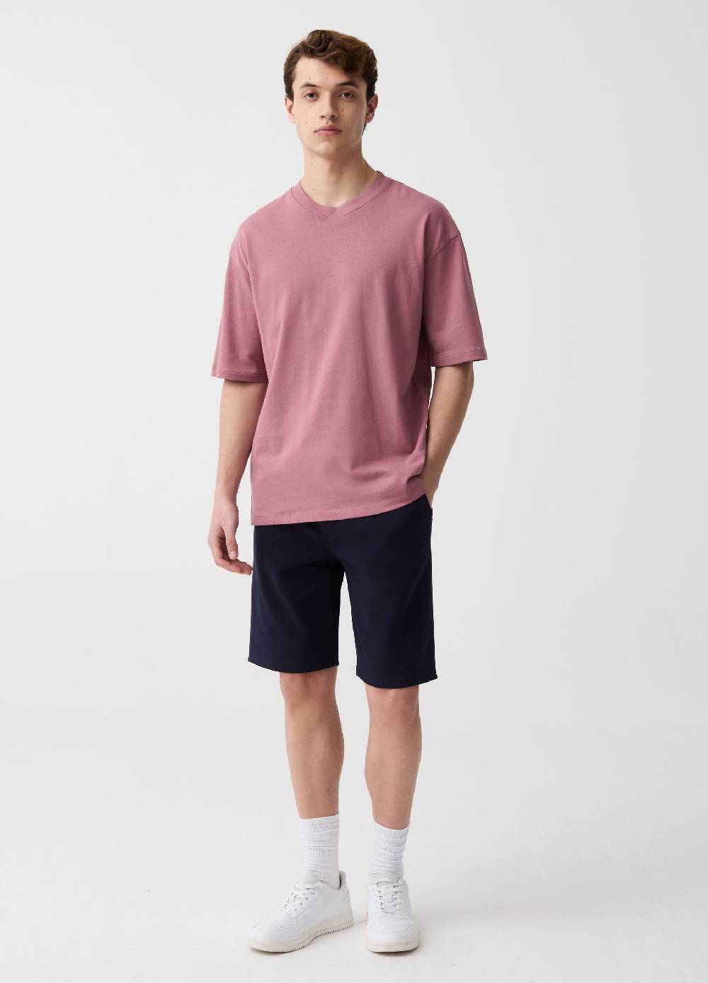Ovs Bermuda jogger in felpa con coulisse