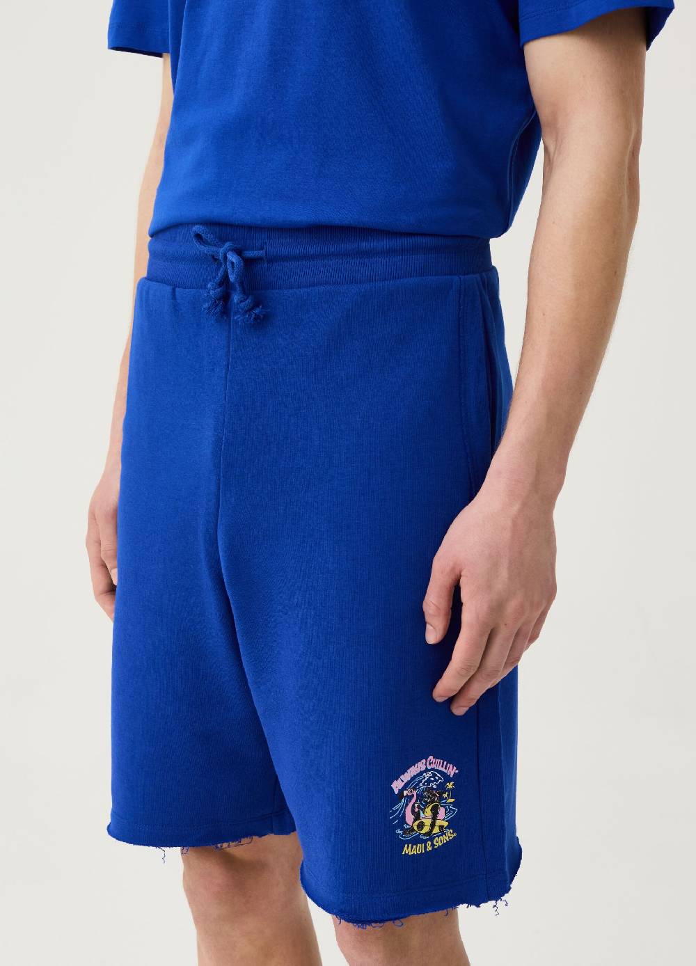 Ovs Bermuda Jogger In Felpa Con Stampa