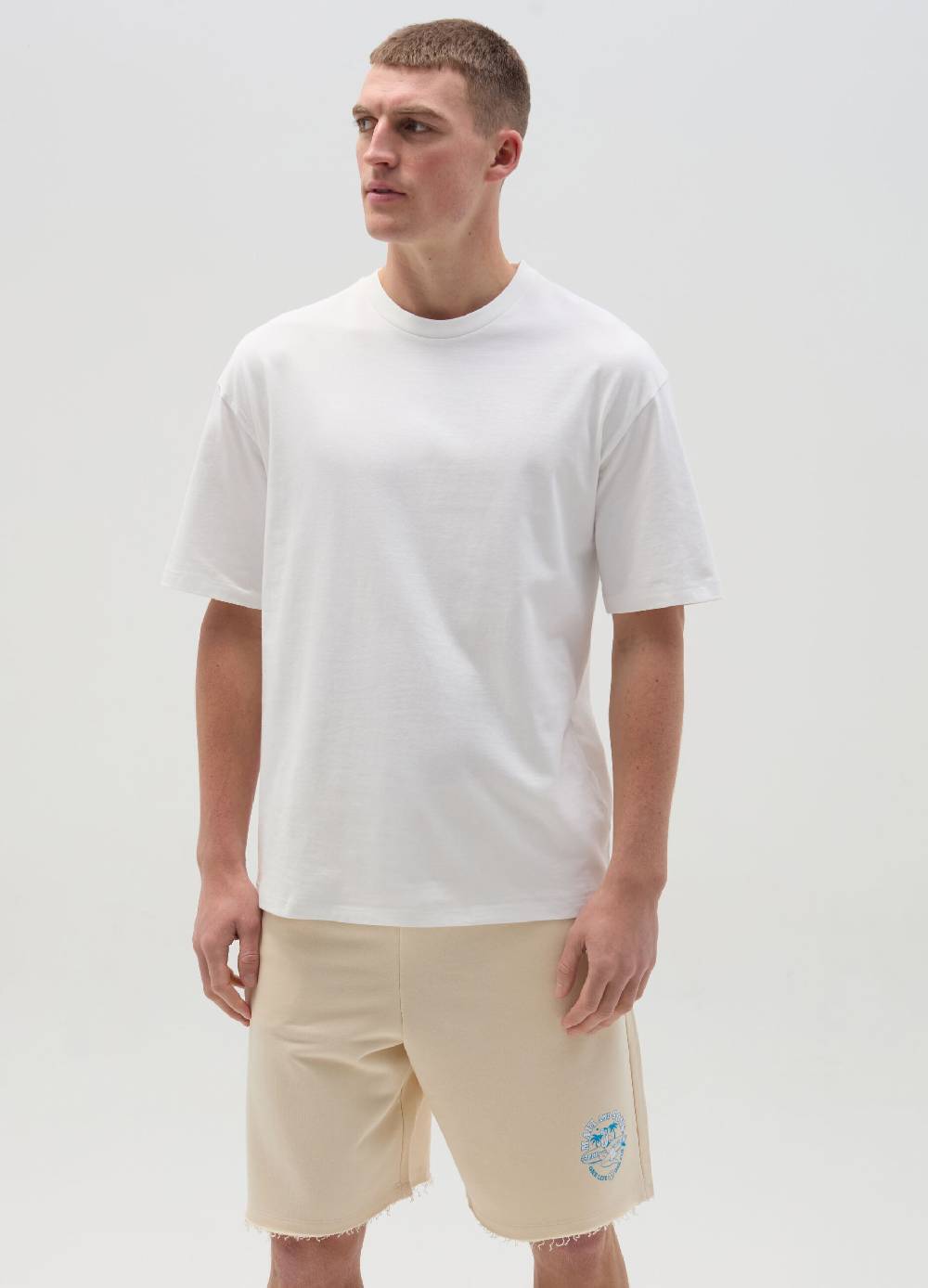 Ovs Bermuda jogger in felpa con stampa
