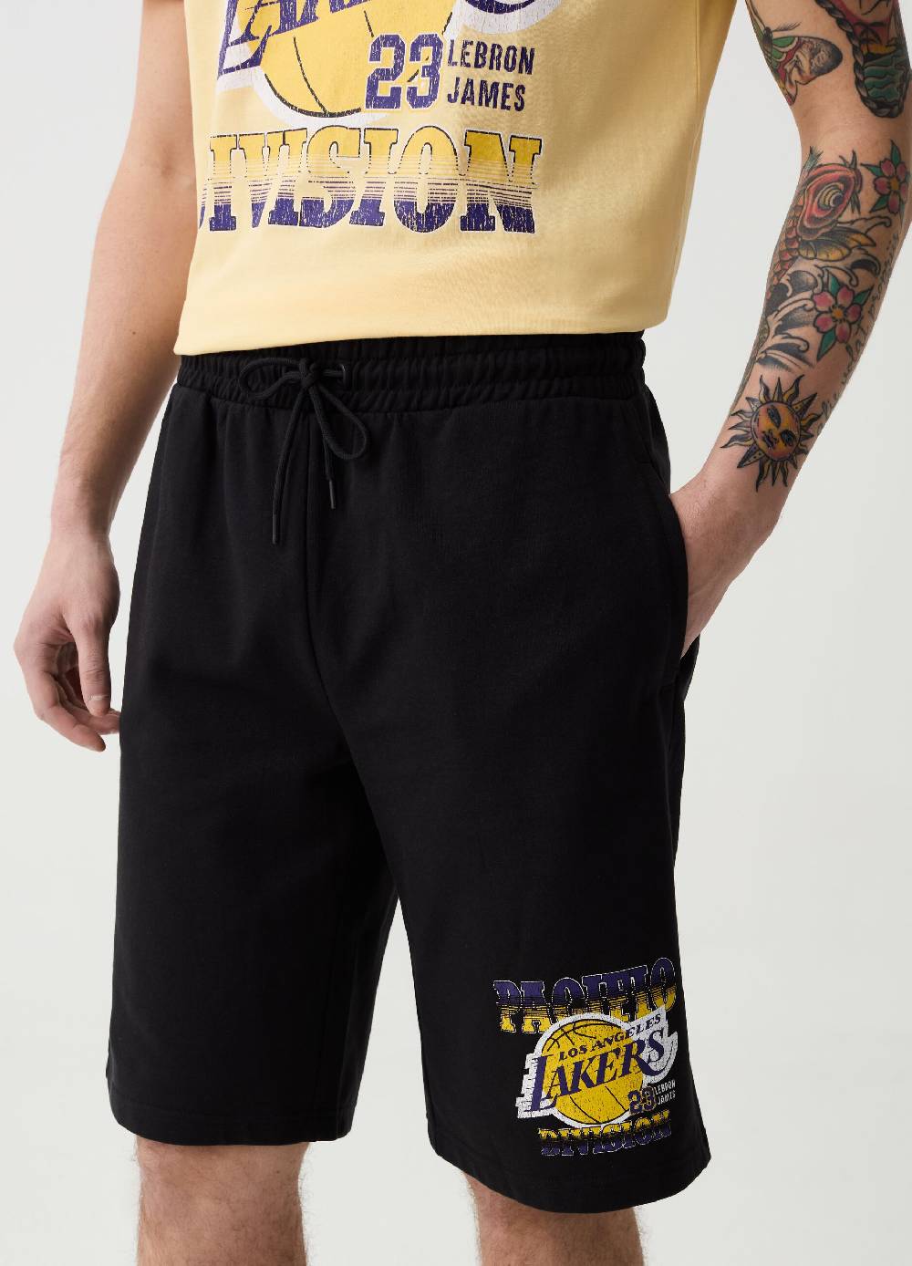 Ovs Bermuda Jogger Stampa NBA Los Angeles Lakers