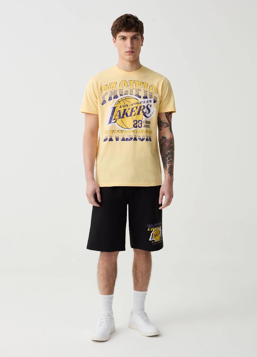 Ovs Bermuda jogger stampa NBA Los Angeles Lakers
