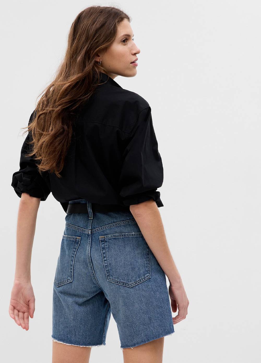 Ovs Bermuda Loose Fit In Denim Vita Media