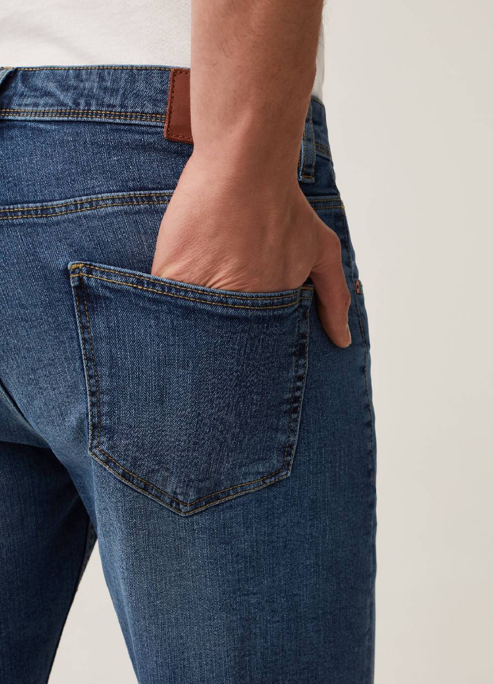 Ovs Bermuda Regular Fit In Denim Stretch