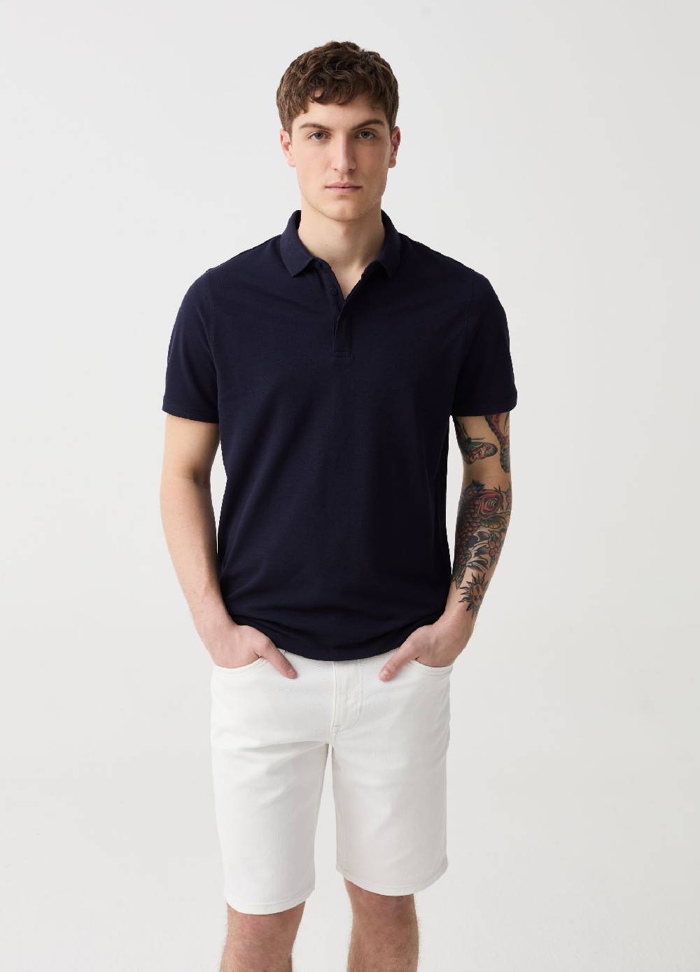 Ovs Bermuda regular fit in denim tinta unita