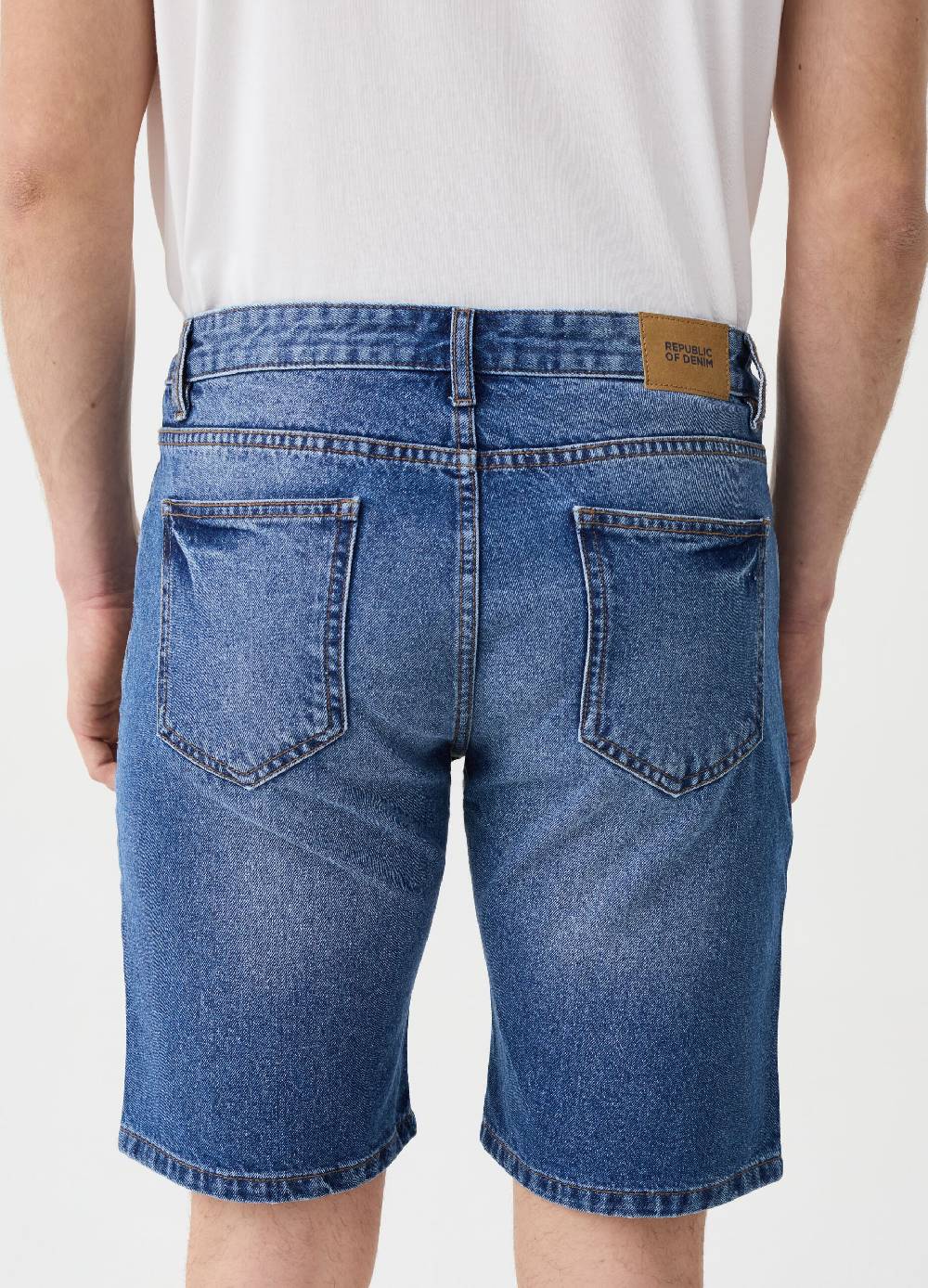 Ovs Bermuda Slim Fit In Denim