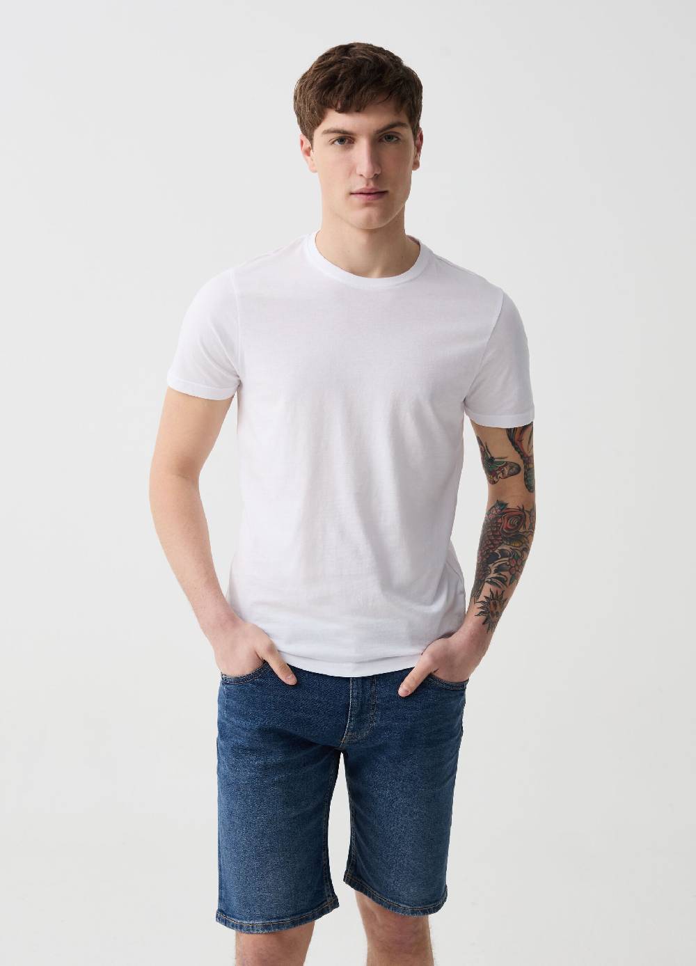 Ovs Bermuda slim fit in denim stretch
