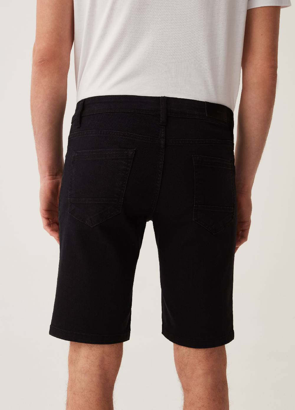 Ovs Bermuda Slim Fit Stretch Cinque Tasche
